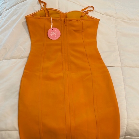 Lilly’s Kloset Orange Bondage Dress - Picture 6 of 6